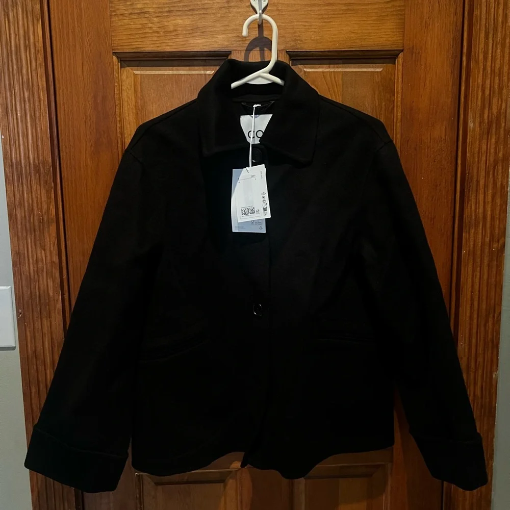 NWT COS DOUBLE-FACED WOOL SHORT JACKET SMALL S - Picture 10 of 11